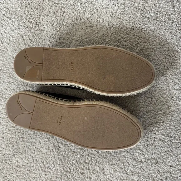 NWT Prada Black Canvas Mary Jane Espadrilles - Picture 7 of 11